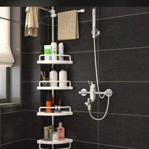 Corner toilet rack