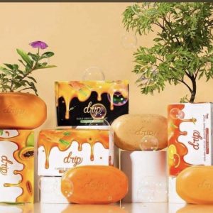 Drip bathing bar soap